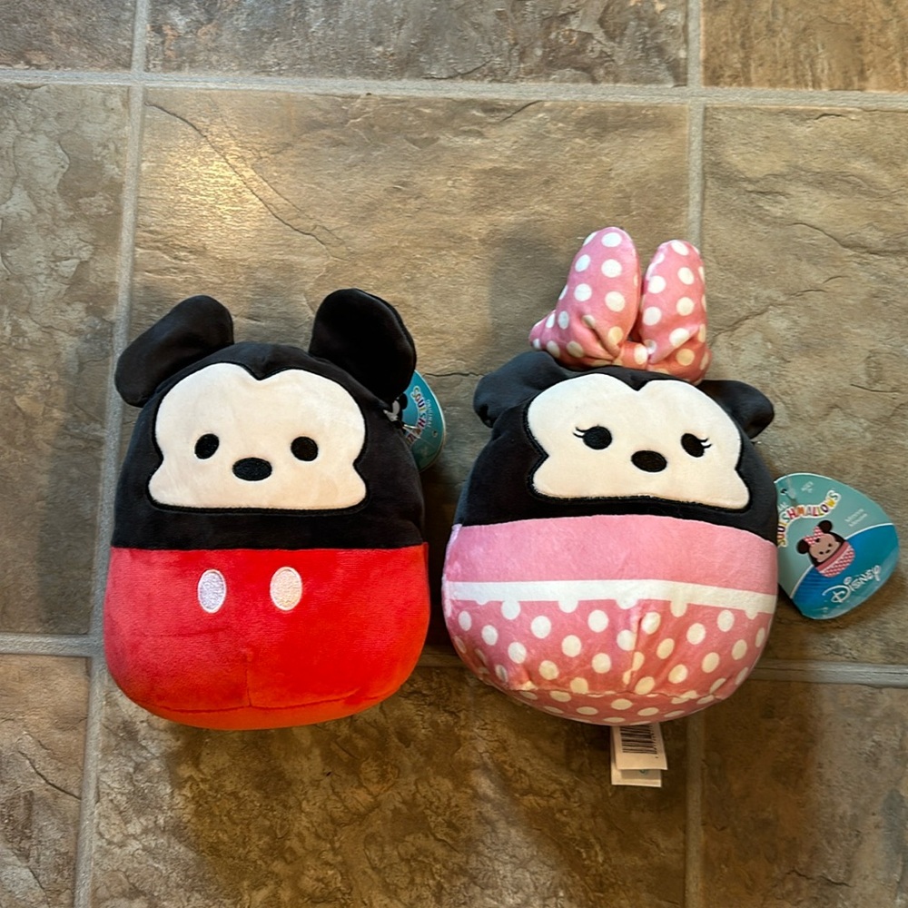 NWT Disney squishmallows Minnie and Mickey Mouse